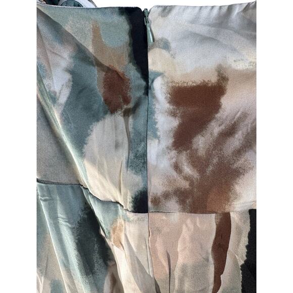 QUIZ Plus Size Marble Bardot Ruched Midi Off Shoulder Dress 18W NWT $100 Sexy - Picture 7 of 14